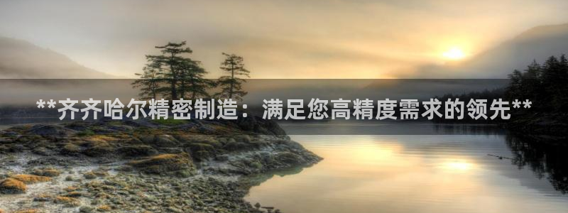 彩神大发黑平台：**齐齐哈尔精密制造：满足您高精度需求的领先**
