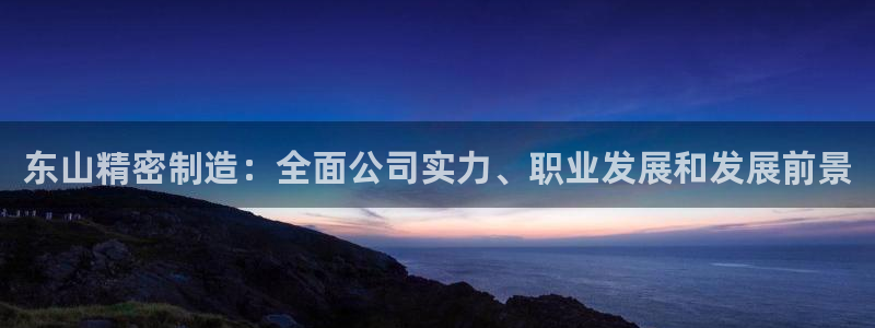 彩神V集团有限公司：东山精密制造：全面公司实力、职业发展和发展前景