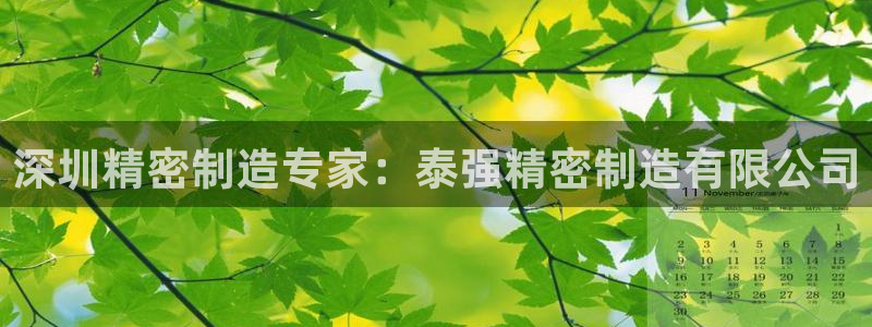彩神velcome购彩大厅：深圳精密制造专家：泰强精密制造有限公司