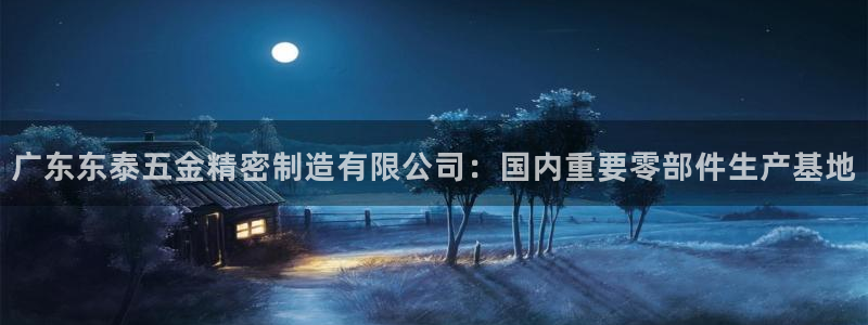 彩神通官网下载：广东东泰五金精密制造有限公司：国内重要零部件生产基地