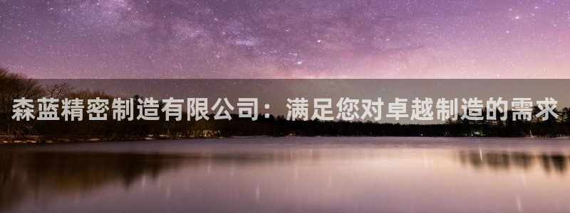 彩神盈利图片：森蓝精密制造有限公司：满足您对卓越制造的需求