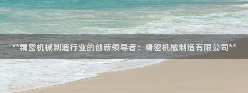彩神v网赌软件下载：**精密机械制造行业的创新领导者：精密机械制造有限公司**