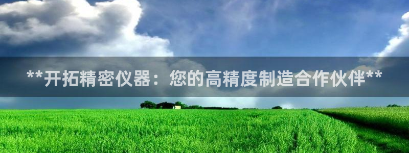彩神v8app：**开拓精密仪器：您的高精度制造合作伙伴**