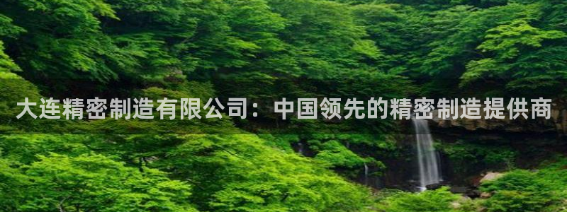 彩神邀请码:00-00-3267：大连精密制造有限公司：中国领先的精密制造提供商