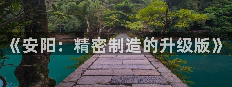 彩神vii购彩l心：《安阳：精密制造的升级版》