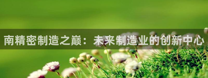 彩神网合法吗：南精密制造之巅：未来制造业的创新中心